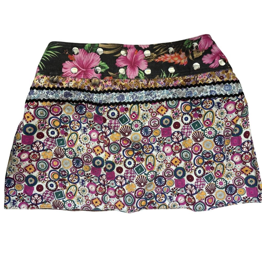 Coco & Carmen mini wrap reversible skirt